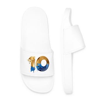 NON. 10 NUMÉRO 10 COOL 10E ANNIVERSAIRE - Claquettes Homme - blanc - Devant