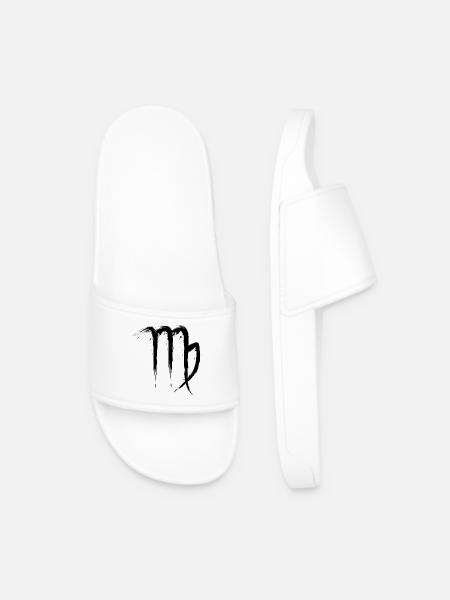 Jungfrau Sternzeichen Virgo Design Symbol 1 - Männer Badelatschen - Weiß