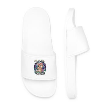 Tune Into Nature! - Men’s Pool Sliders - white - Front