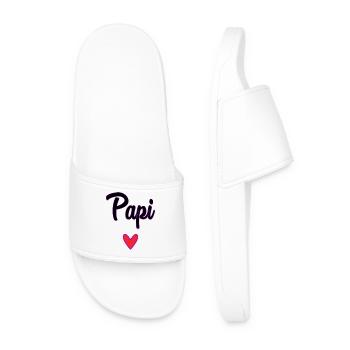 GRANDPA. DAD. FATHER'S DAY. HAPPY FATHER'S DAY - Men’s Pool Sliders - white - Front