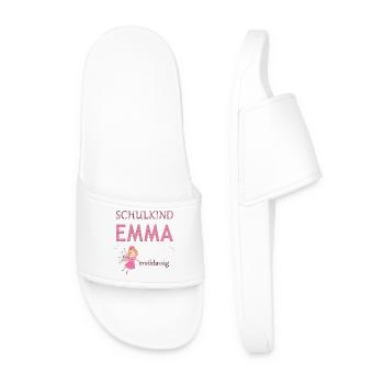 Écolière Emma première classe - Claquettes Homme - blanc - Devant