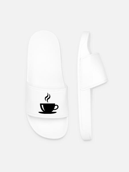 Kaffeetasse - Männer Badelatschen - Weiß