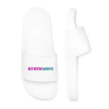 Synthwave - Men’s Pool Sliders - white - Front