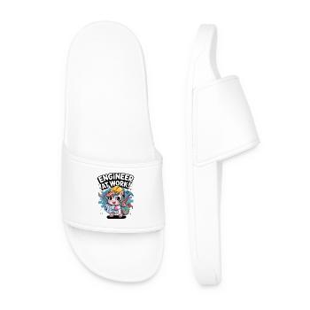 Engineer At Work! - Men’s Pool Sliders - white - Front