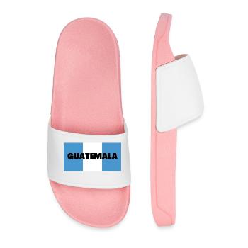 Guatemala dans Les couleurs du drapeau guatémaltèque - Claquettes Homme - rose clair - Devant