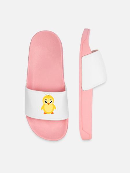 Kawaii Küken Geschenk Geburt Baby Babyparty Taufe  - Männer Badelatschen - Hellrosa