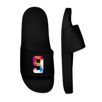 NUMÉRO 9 ANS 9E ANNIVERSAIRE - Claquettes Homme - noir - Devant