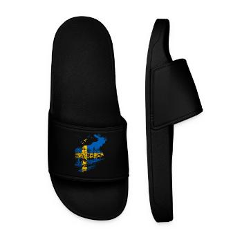 SUÈDE ORIGNAL DRAPEAU SUÉDOIS - Claquettes Homme - noir - Devant