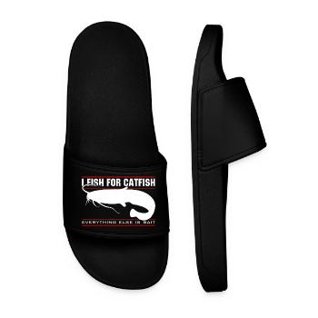 Je pêche le poisson-chat - tout le reste est un appât - Claquettes Homme - noir - Devant