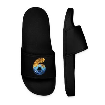 NON. 6 NUMÉRO 6 COOL 6E ANNIVERSAIRE - Claquettes Homme - noir - Devant