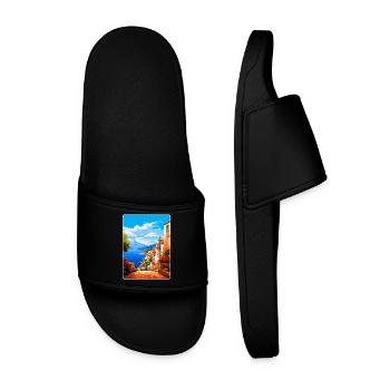 Altea Espagne Affiche de voyage vintage WPA Art Souvenir - Claquettes Homme - noir - Devant