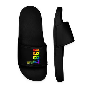 FIERTÉ QUEER IREN-CIEL 39E ANNIVERSAIRE DE L’ENVERGURE LGBTQ 1987 - Claquettes Homme - noir - Devant