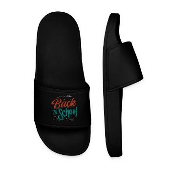 Back to school - Men’s Pool Sliders - black - Front