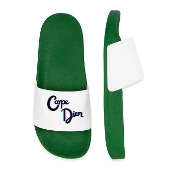 Carpe Diem - Men’s Pool Sliders - dark green - Front