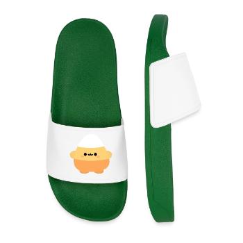 Candy Corn Kawaii Plüschtier - Männer Badelatschen - Dunkelgrün - Vorne