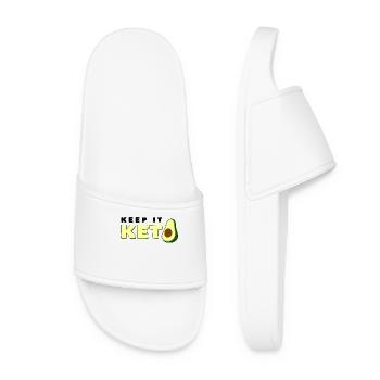 Gardez-le céto avocat disant cadeau régime cétogène - Claquettes Femme - blanc - Devant