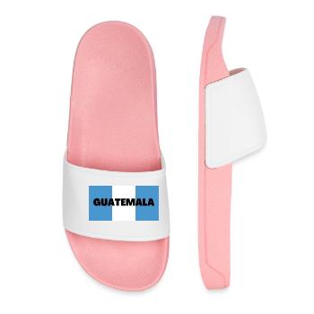 Guatemala dans Les couleurs du drapeau guatémaltèque - Claquettes Femme - rose clair - Devant