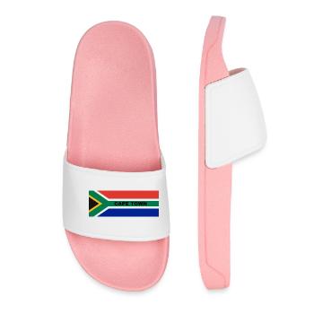 Le Cap dans le drapeau sud-africain - Claquettes Femme - rose clair - Devant