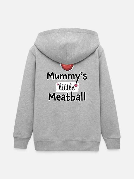 Mamas kleines Fleischbällchen – Baby- und Kinderkleidung - Teenager Organic Kapuzenjacke Mini Cultivator von Stanley/Stella - Grau meliert