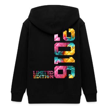 10. GEBURTSTAG LIMITED EDITION 2016 - Teenager Organic Kapuzenjacke Mini Cultivator von Stanley/Stella - Schwarz - Hinten - AI Model Teenager Male light (155cm)