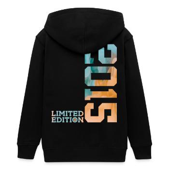 11. GEBURTSTAG LIMITED EDITION 2015 - Teenager Organic Kapuzenjacke Mini Cultivator von Stanley/Stella - Schwarz - Hinten - AI Model Teenager Male light (155cm)