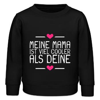 Lustige Sprüche Meine Mama Spruch Lustig - Kinder Organic Sweatshirt Mini Changer von Stanley/Stella - Schwarz - Vorne - AI Model Kid Male (0cm)