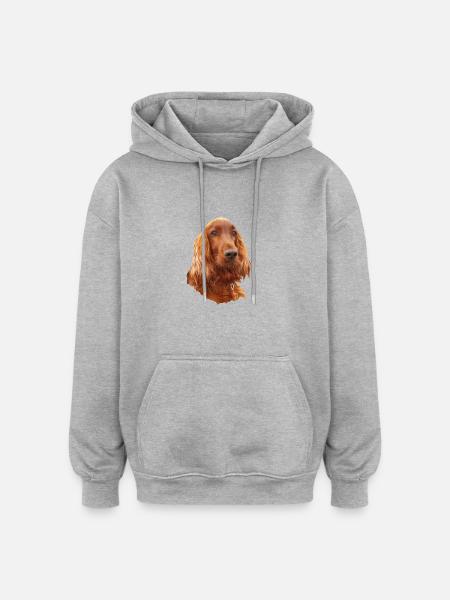 Irish Setter Red - Oversized Unisex Hoodie - Grau meliert