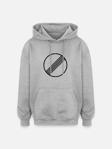 UNLIMITED MOTORWAY GERMANY - Oversized Unisex Hoodie - heather grey