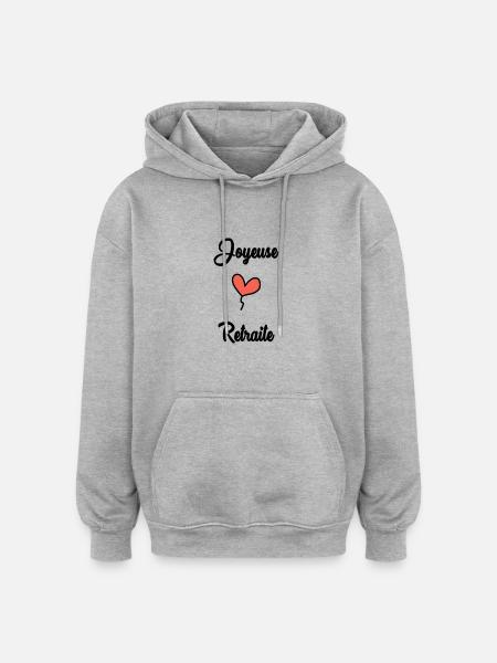 COLLEAGUE. START. RETIREMENT - Oversized Unisex Hoodie - heather grey