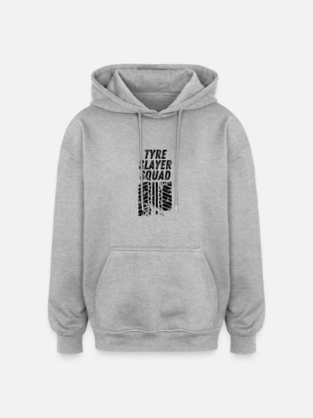 Tyre Slayer Squad - Oversized Unisex Hoodie - heather grey