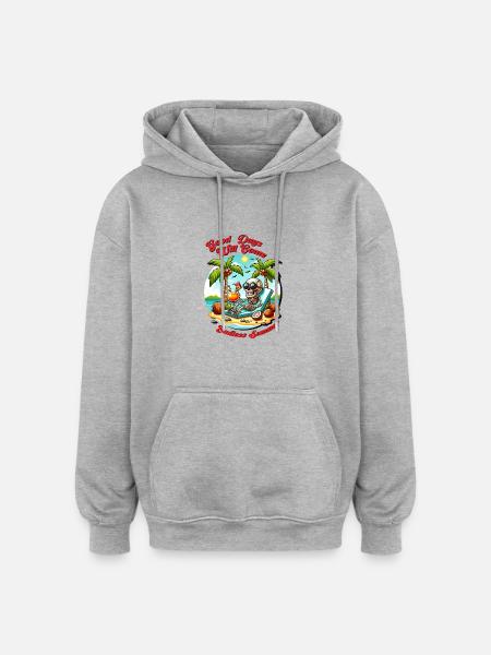 Summer good days - Oversized Unisex Hoodie - heather grey