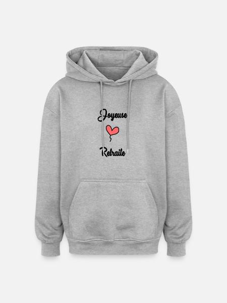 RETIREMENT - Oversized Unisex Hoodie - heather grey