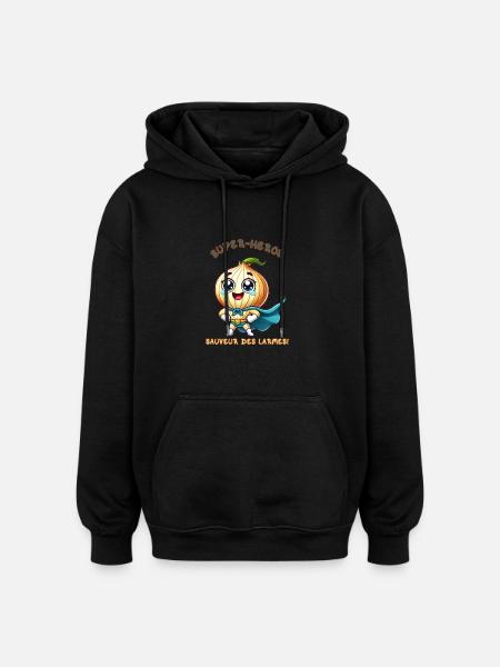 Superhero - Savior of Tears - Oversized Unisex Hoodie - black