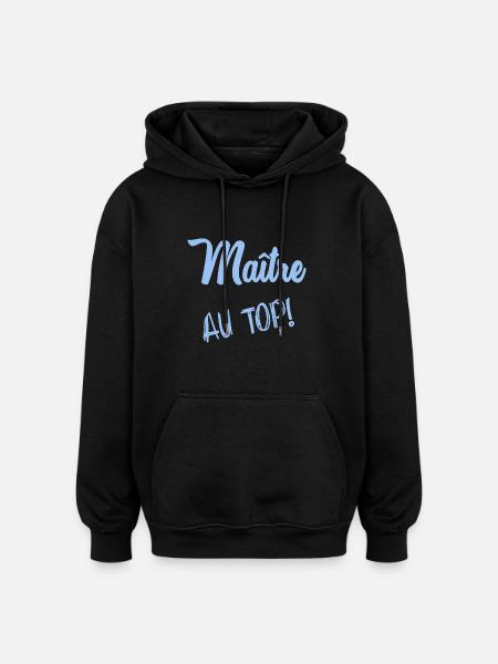MASTER. MASTER - Oversized Unisex Hoodie - black