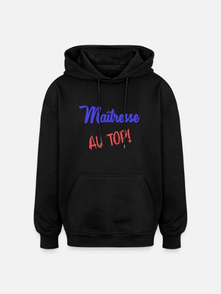 MISTRESS - Oversized Unisex Hoodie - black
