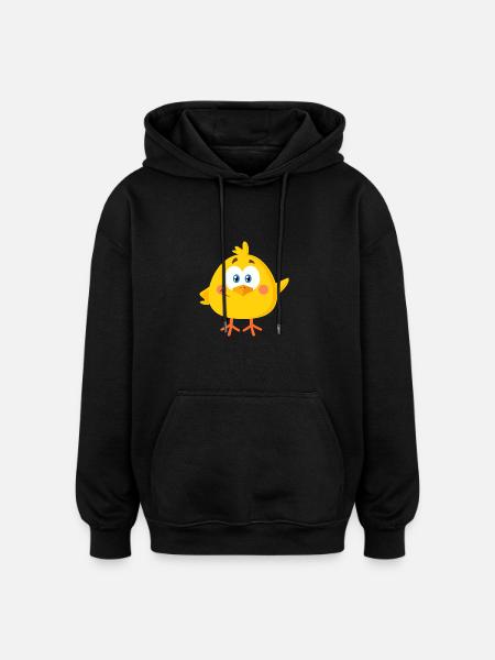 Little chick - Oversized Unisex Hoodie - black