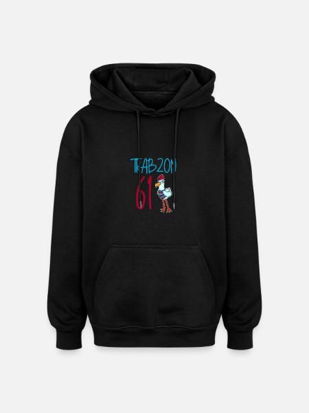 Trabzon 61 Turkey city - Oversized Unisex Hoodie - black