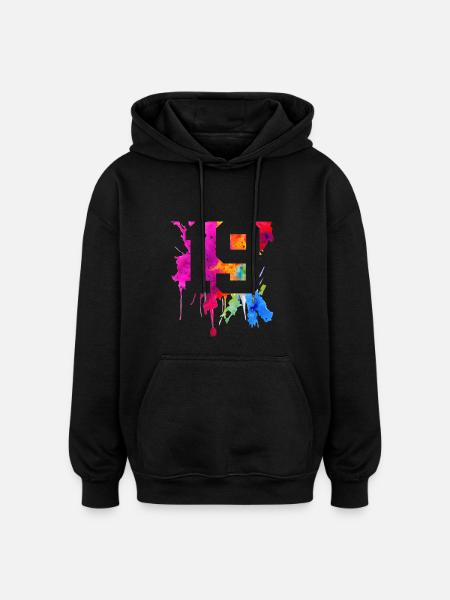 19 YEARS 19TH BIRTHDAY - Oversized Unisex Hoodie - black