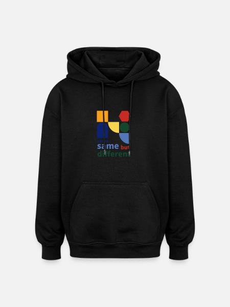same same but different - Oversized Unisex Hoodie - Schwarz