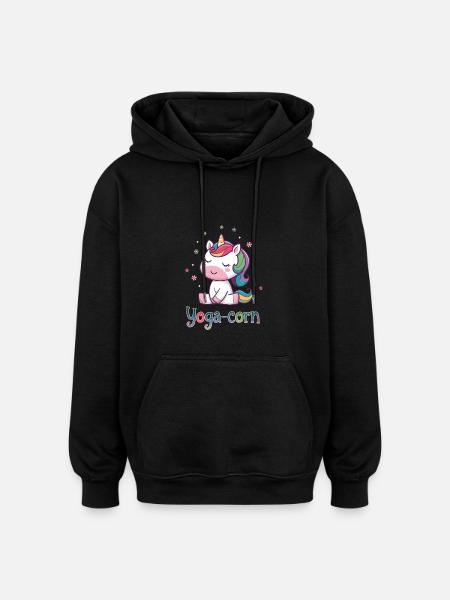Yoga-Mais - Oversized Unisex Hoodie - Schwarz