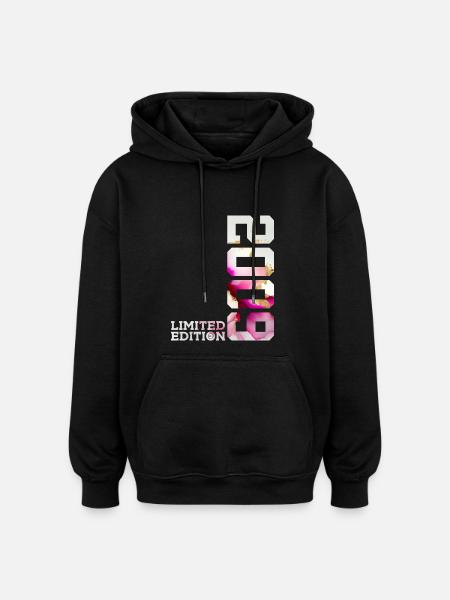 LIMITED EDITION 2009 17TH BIRTHDAY - Oversized Unisex Hoodie - black