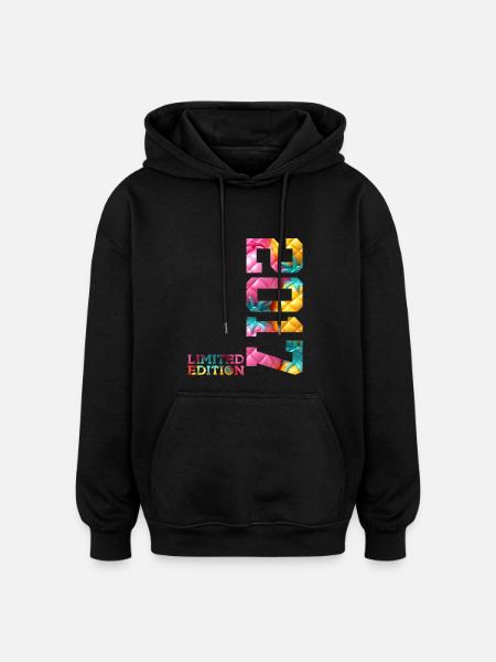 9TH BIRTHDAY LIMITED EDITION 2017 - Oversized Unisex Hoodie - black