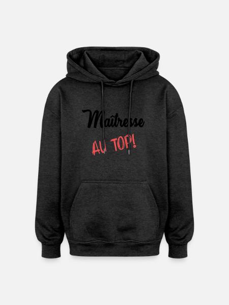 MISTRESS - Oversized Unisex Hoodie - charcoal grey