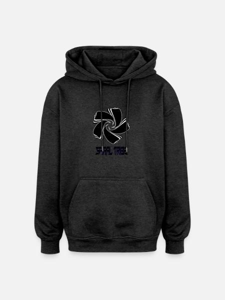 Spiral Tribe - Oversized Unisex Hoodie - charcoal grey