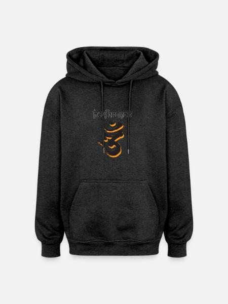 PsyTrance - Sweat à capuche oversize unisexe - charbon