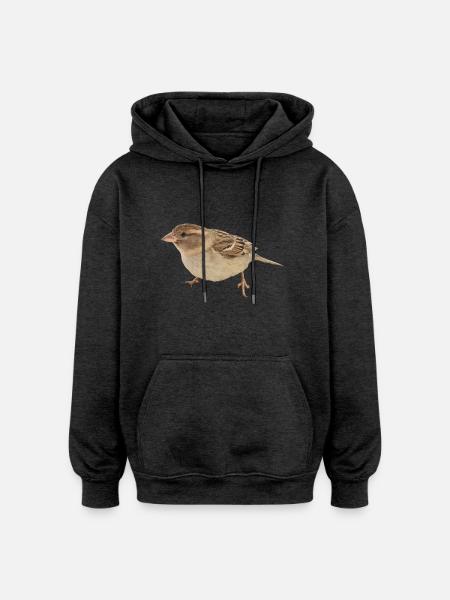 Vogel - Oversized Unisex Hoodie - Anthrazit