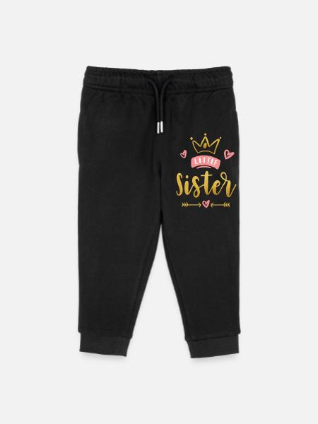 Little Sister Announcement – Baby & Kids Clothes - Kids Organic Sweatpants by Stanley/Stella - black