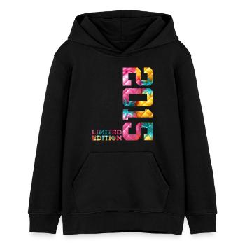 11. GEBURTSTAG LIMITED EDITION 2015 - Teenager Organic Hoodie Mini Cruiser von Stanley/Stella - Schwarz - Vorne - AI Model Teenager Male light (155cm)