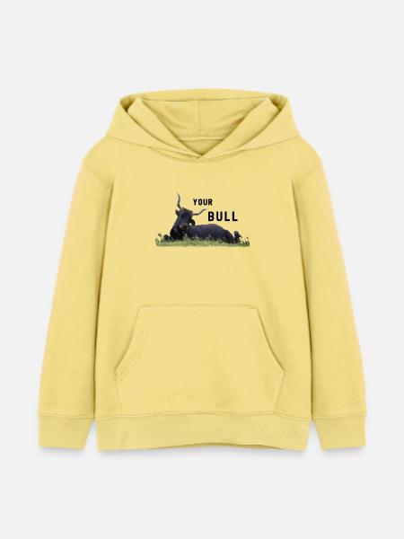Bulle Polizist dein Bulle - Kinder Organic Hoodie Mini Cruiser von Stanley/Stella - Gelb Viva