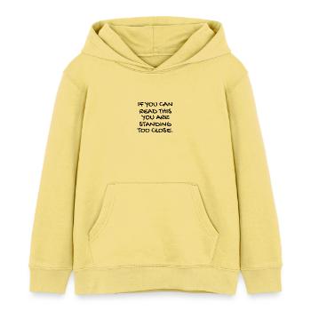 Mundschutz lustig Spruch - lustige Sprüche - Kinder Organic Hoodie Mini Cruiser von Stanley/Stella - Gelb Viva  - Vorne - AI Model Kid Male (0cm)